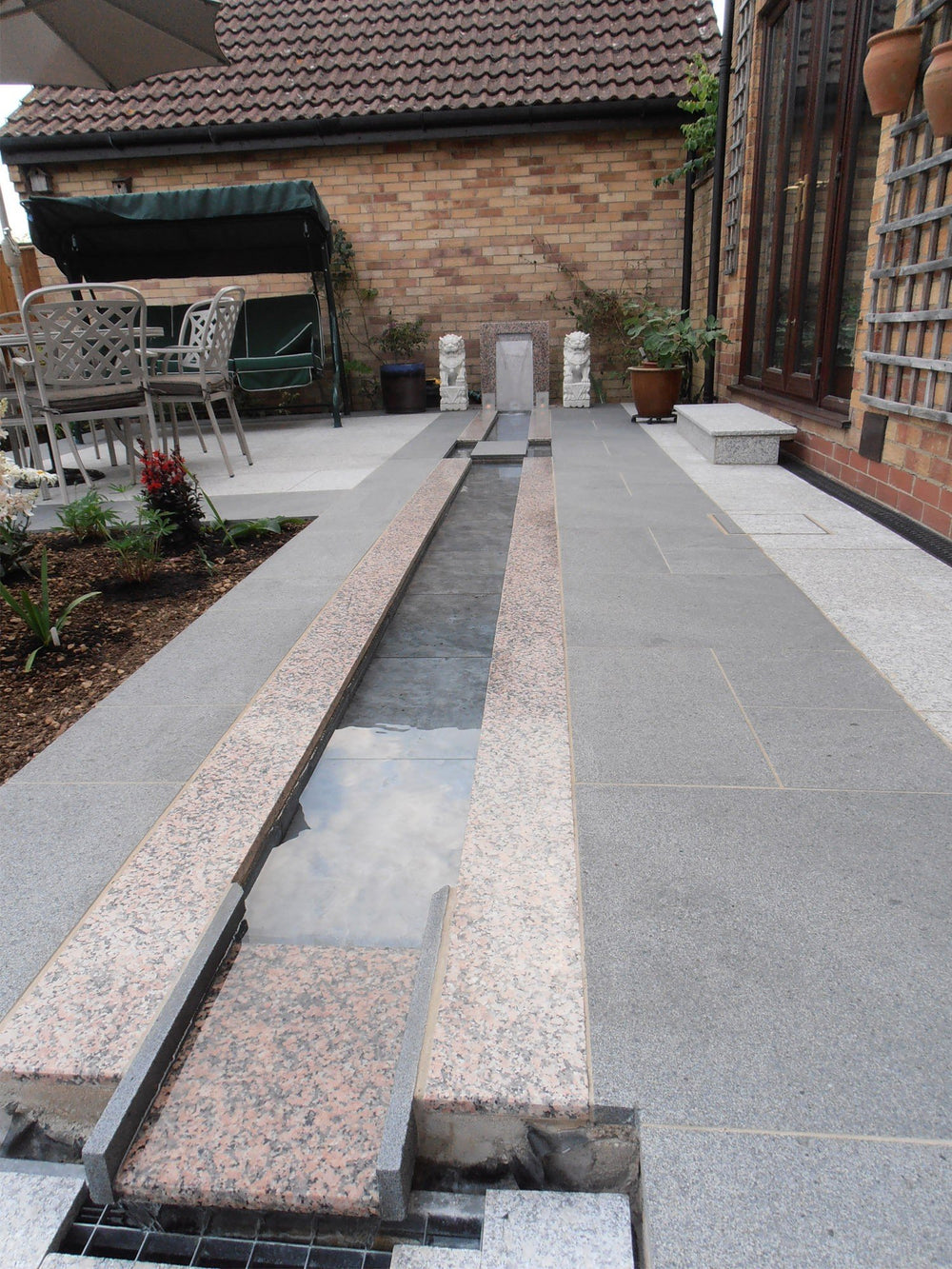 Dark Grey Granite Paving Slabs - 900x600