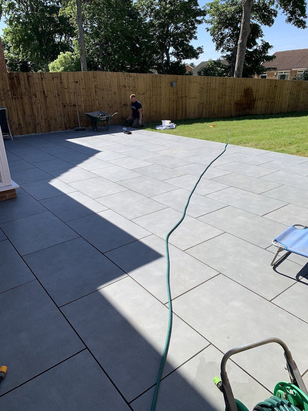 Milano Grey Outdoor Porcelain Paving Tiles - 900x600x20mm