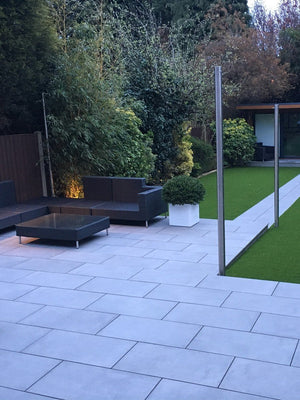 Milano Grey Outdoor Porcelain Paving Tiles - 900x600x20mm