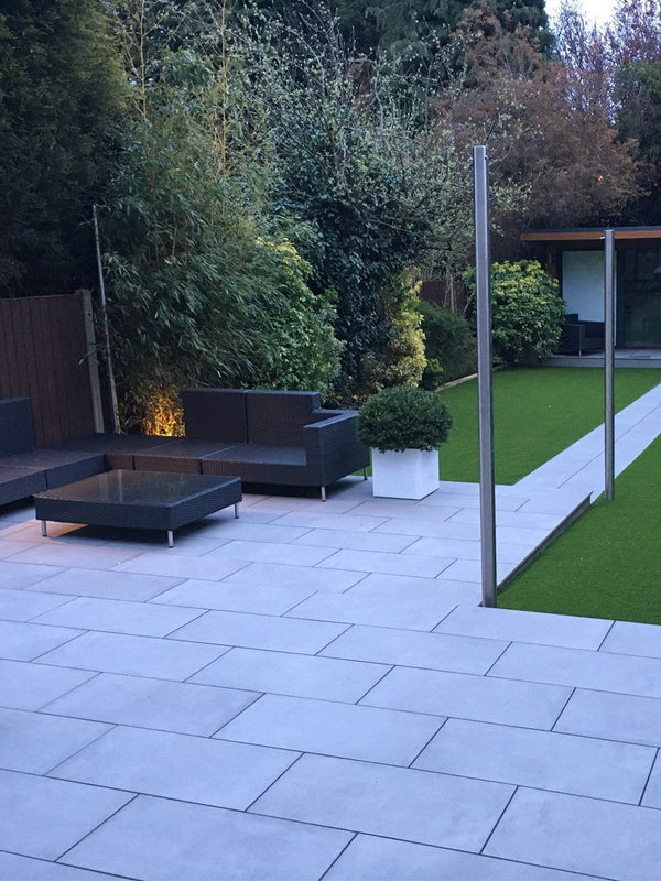 Milano Grey Outdoor Porcelain Paving Tiles - 900x600x20mm