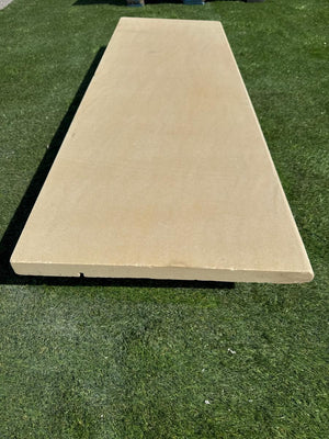 Beige Smooth Sandstone Bullnose Tiles - 1200x400x30mm
