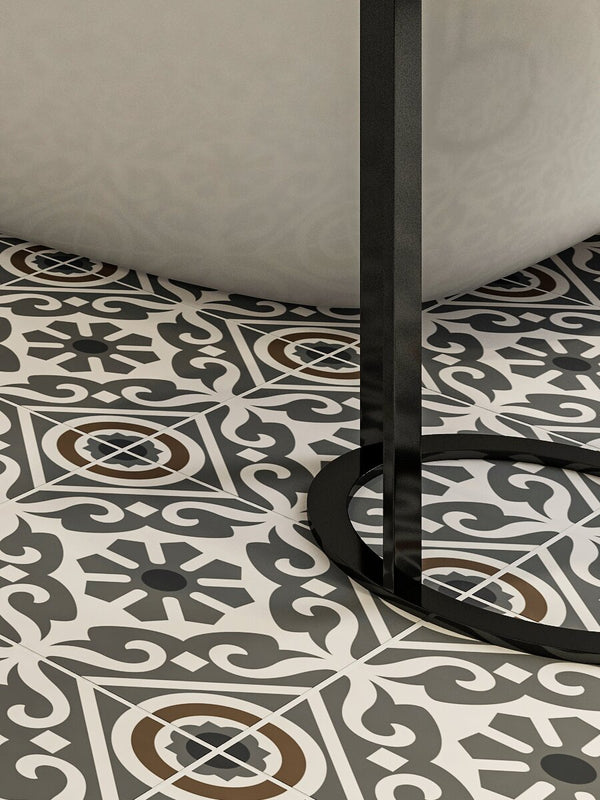 Monaco Victorian Style Porcelain Wall & Floor Tiles 200x200mm