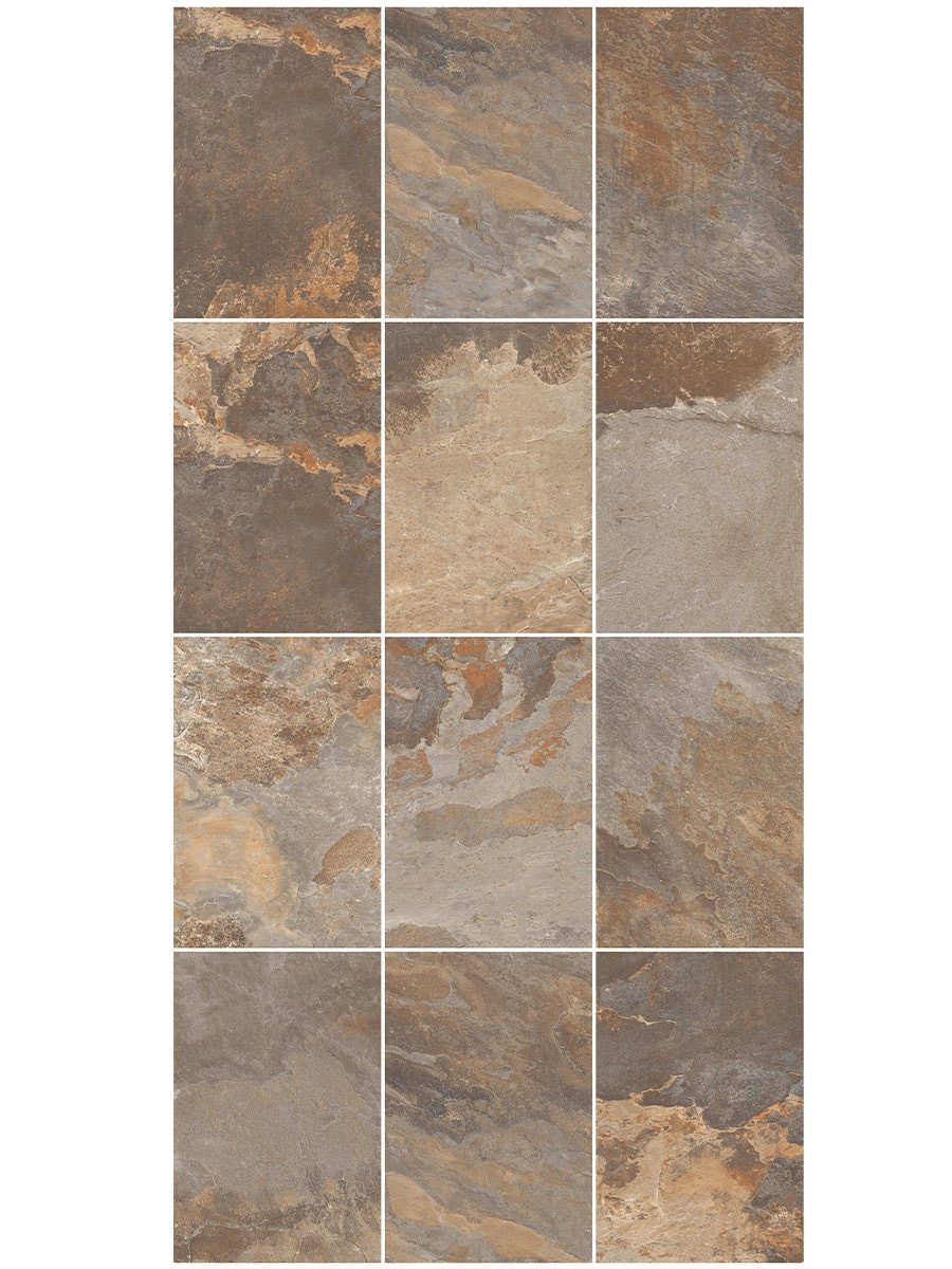 Multicolour Slate Outdoor Tile - 900x600x16mm