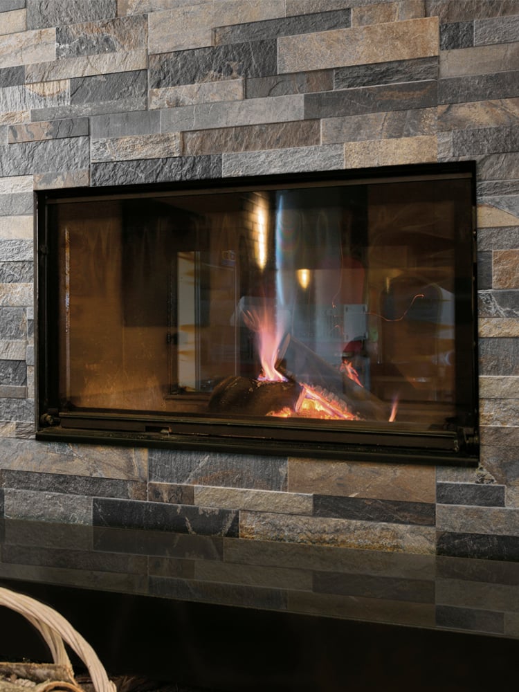 Multicolour Slate Split Face Effect Outdoor Porcelain Wall Tiles - 150x610x7-11(mm)