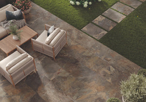 Multicolour Slate Outdoor Tile - 900x600x16mm