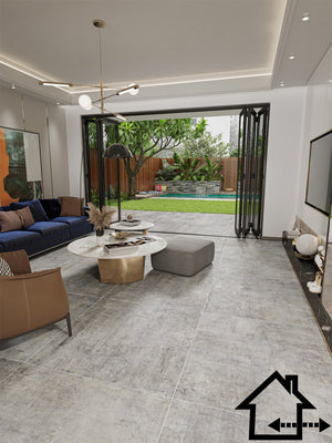 Murales Grey Italian Tile - 1000x1000x8.5mm