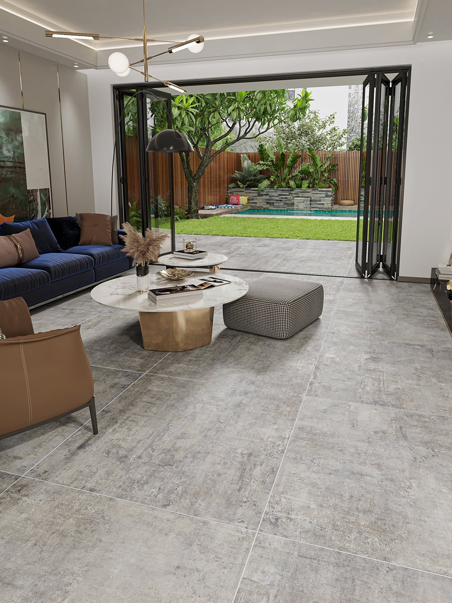 Murales Grey Italian Porcelain Tile - 800x800mm
