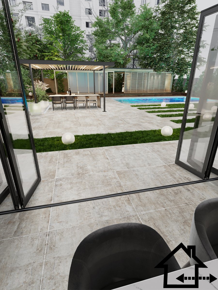 Murales Ice Italian Large Format Outdoor Tile - 1000x1000mm