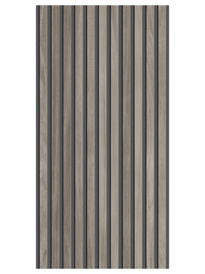Nordic Taupe Wood Slat Decor Tile - 1200x600mm
