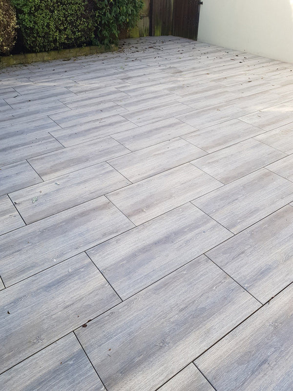 Oak Wood Effect Virtue Vitrified Porcelain Paving Slabs - 900x450 Pack