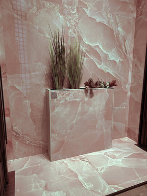 Peach Onyx Porcelain Tile - 1200x600mm.