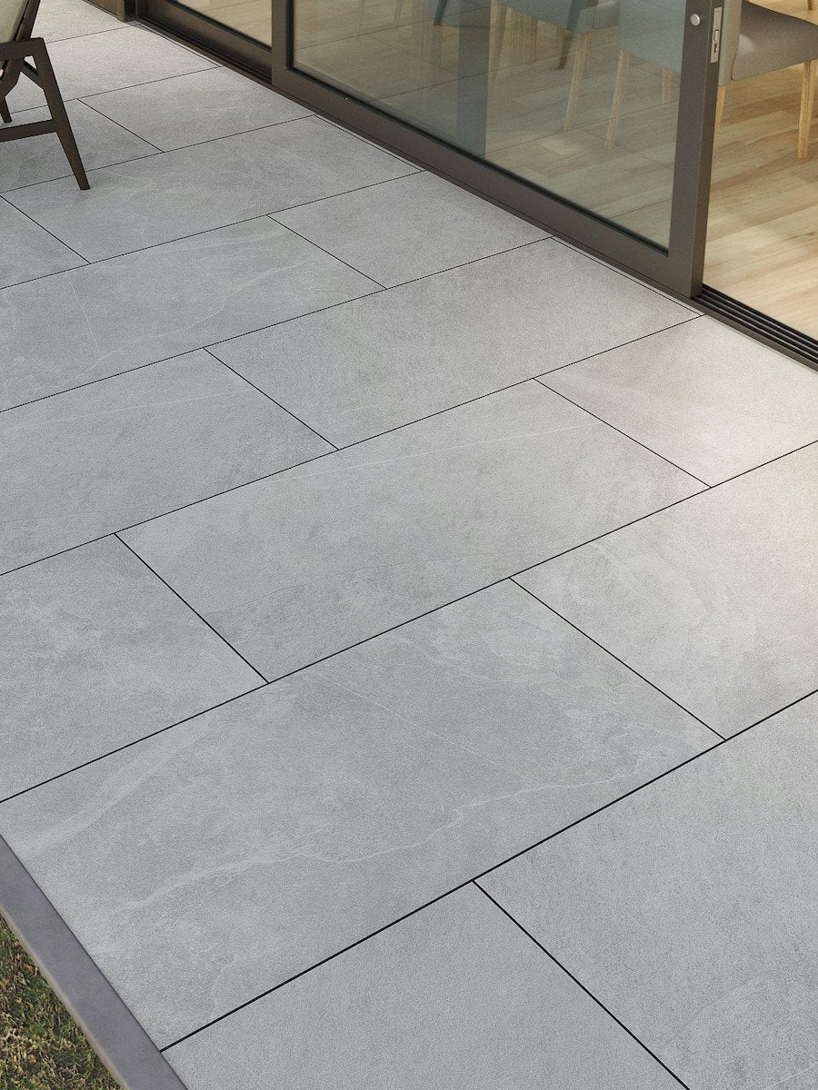 Overland Pearl Outdoor Porcelain Paving Slabs - 1200x600x20mm
