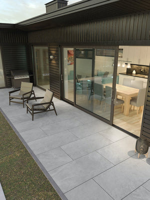 Overland Pearl Outdoor Porcelain Paving Slabs - 1200x600x20mm
