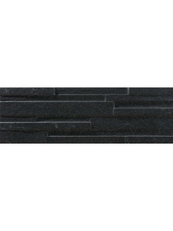 Piedra Nero Slate Split Face Effect Porcelain Wall Tiles - 170x520
