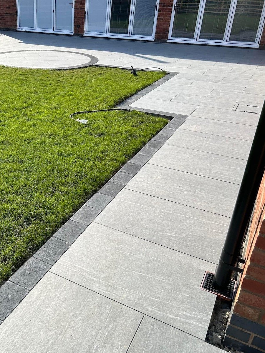 Pietra Grey Virtue Vitrified Porcelain Paving Slabs - 900x600 Pack