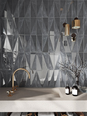 Polar Blue Porcelain Wall Tile - 300x100mm