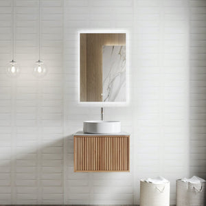 Rio Solid Wood Fluted Vanity With/Without Mirror - 400mm / 600mm / 800mm