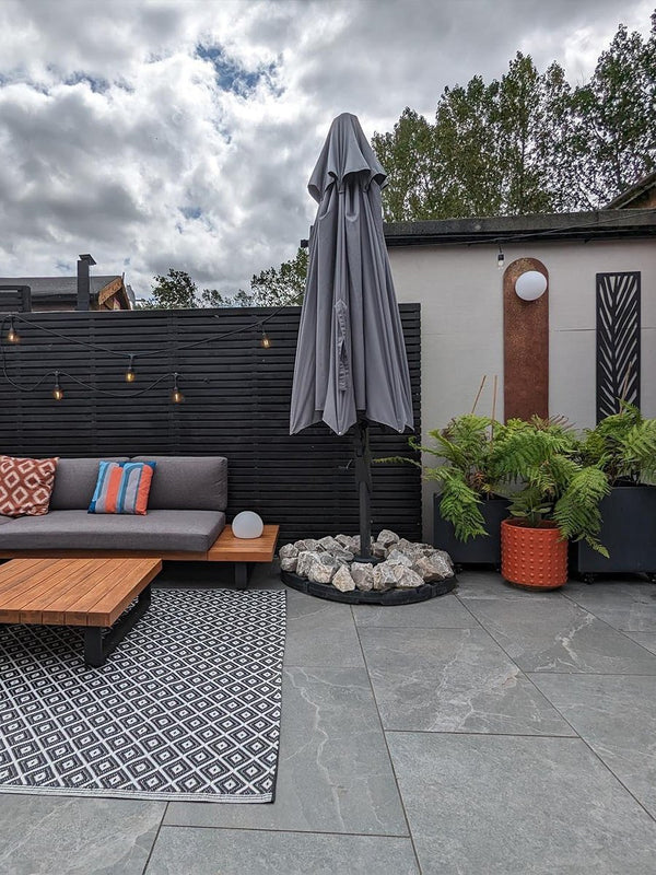 Roca Grey Outdoor Porcelain Paving Tiles - 900x600x16mm