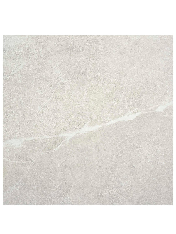 Roca White Matt Porcelain Tile - 600x600mm