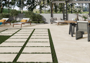 Roca Beige Outdoor Porcelain - 600x600x16mm