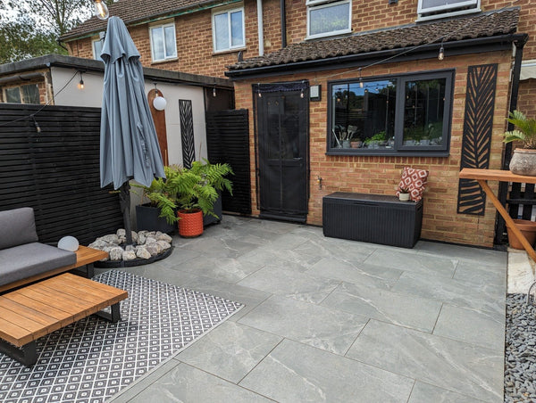 Roca Grey Outdoor Porcelain Paving Tiles - 900x600x16mm