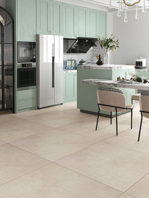 Rohe Cream Porcelain Tile - 1000x1000mm
