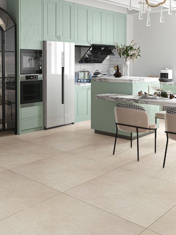 Rohe Cream Porcelain Tile - 1000x1000mm