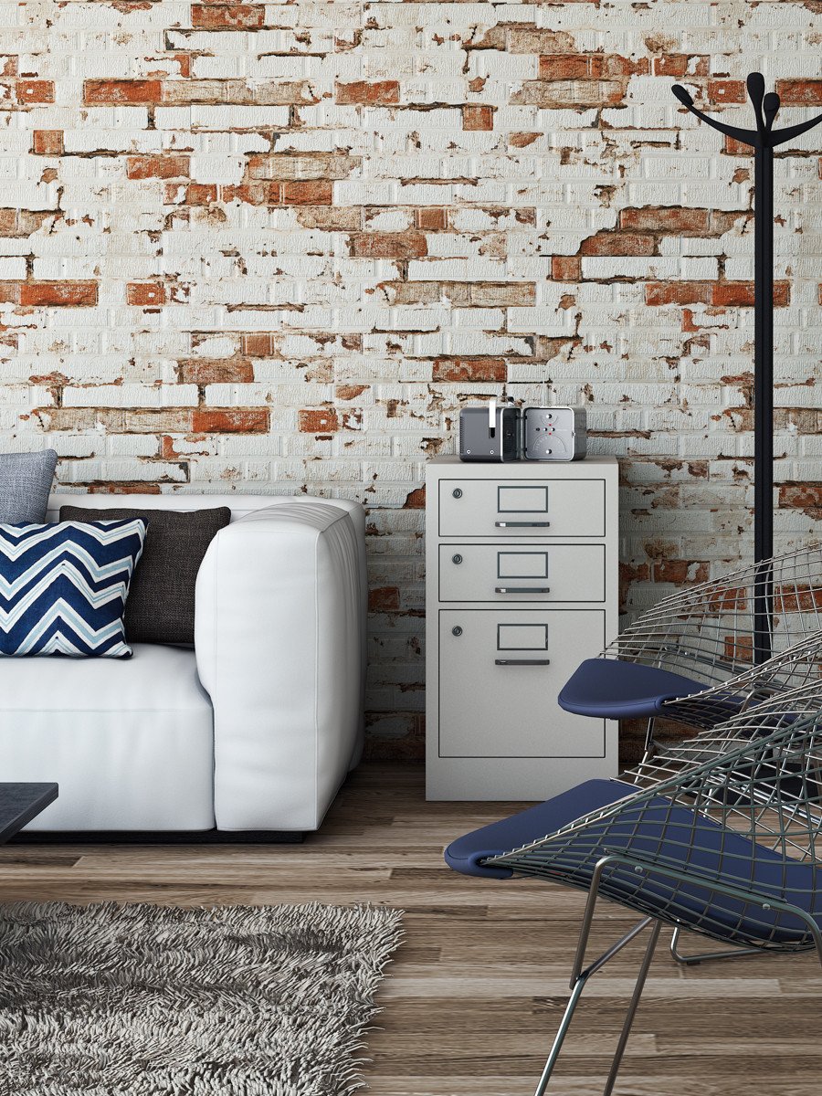 Rustic White Brick Effect Tile - 170x520mm - Royale Stones