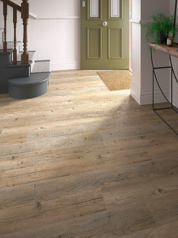 Rustic Willow Wood Effect Luxury Vinyl Tile (SPC) - 1219x177 (1mm attached underlay)