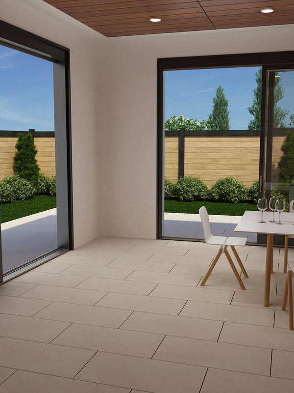 Concrete Crema Anti Slip Tile - 800x400x9.5mm