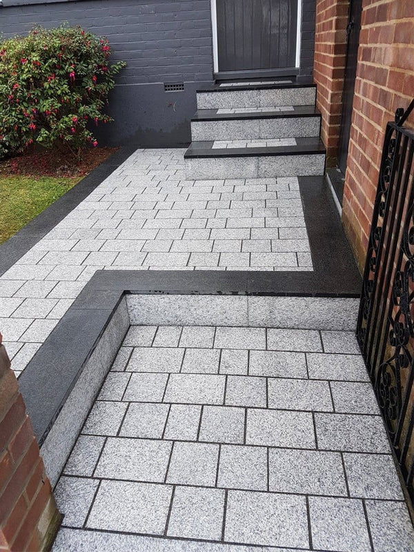 Light Grey Sawn Driveway Granite Planks - 480x130x40mm