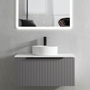 Valar Light Fluted Vanity - 800mm
