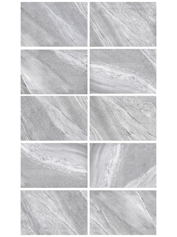 Esparada Grigio Marble Effect Outdoor Porcelain Slab - 900x600x20mm