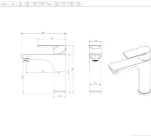 Alma Matt Black Basin Mixer Tap