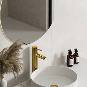Opulent Brush Gold Tall Basin Mixer Tap