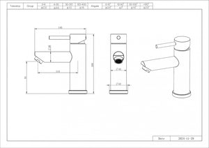 Opulent Matt Black Basin Mixer Tap