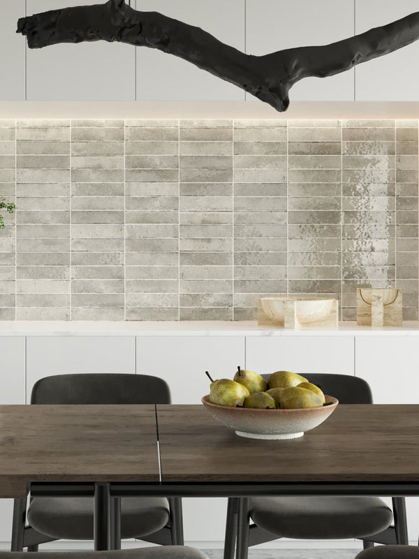 Soho Light Grey Italian Tile - 60x250mm