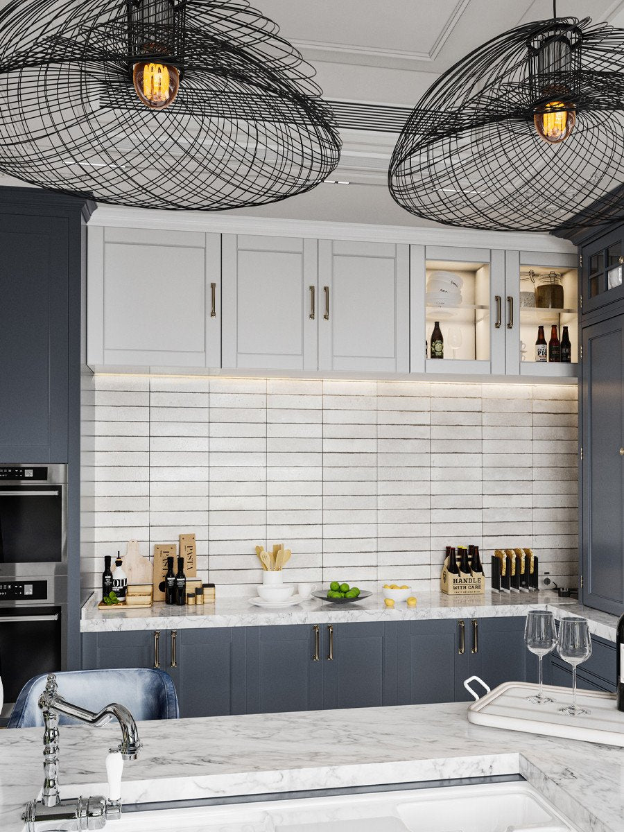 Soho White Italian Tile - 60x250mm