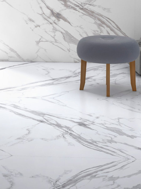 Statuario Classic Bookmatch Porcelain Tile - 2400x1200mm