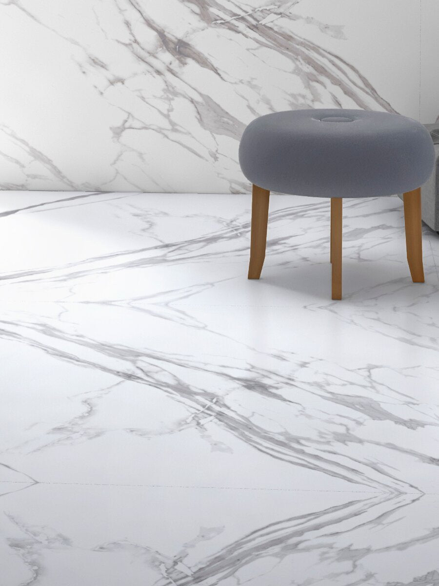 Statuario Classic Polished Porcelain Tile - 1200x1200mm
