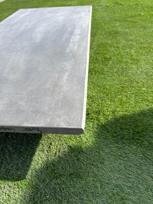 Street Graphite Porcelain Bullnose Tiles - 900x450x20mm