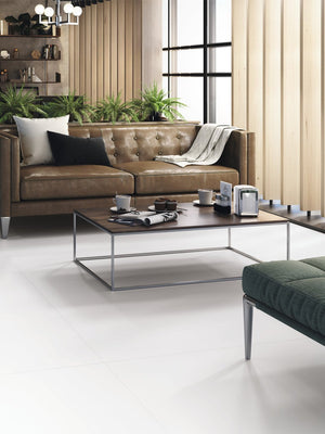 Supreme White Polished Porcelain Tile - 1000x1000mm