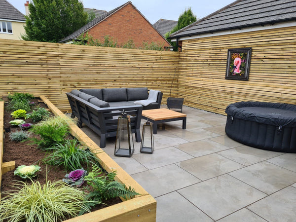 Milano Grey Outdoor Porcelain Paving Tiles - 900x600x20mm