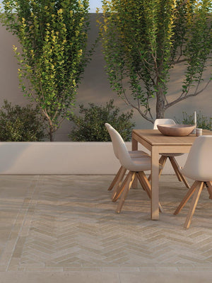 Texas Sand Antique Chiselled Edge Outdoor Porcelain Paver - 70x280x20mm