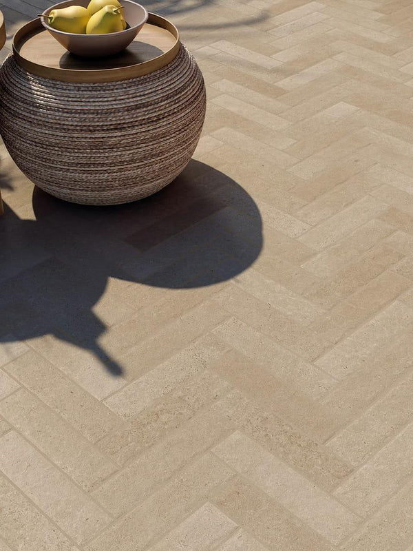Texas Sand Antique Chiselled Edge Outdoor Porcelain Paver - 70x280x20mm