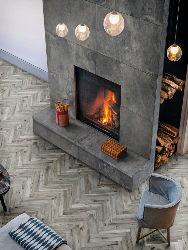 Living Tortora Herringbone Tile - 450x75mm