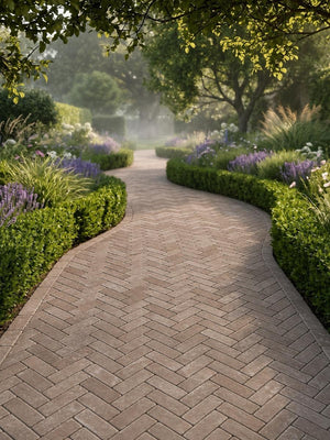 Triton Tumbled Clay Pavers - 200x50x60mm