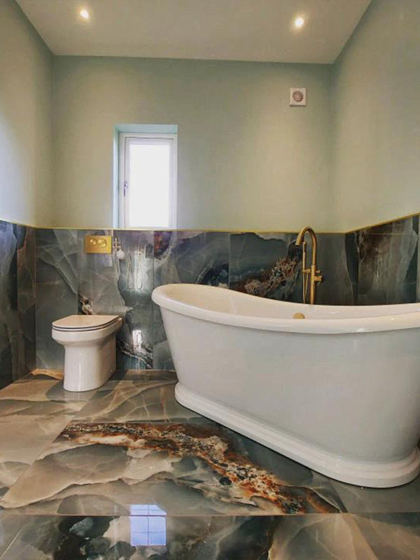 Turquoise Onyx Porcelain Tile - 1200x600mm