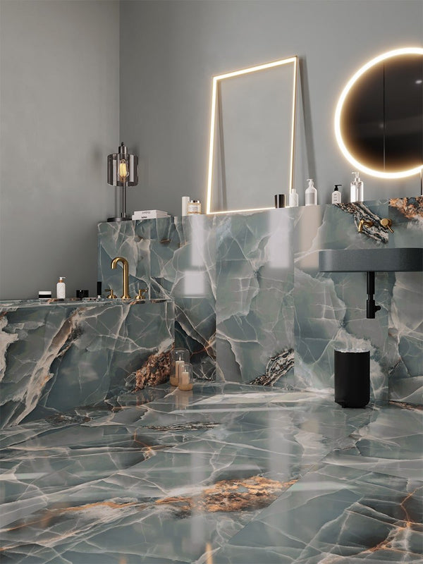 Turquoise Onyx Porcelain Tile - 1200x600mm