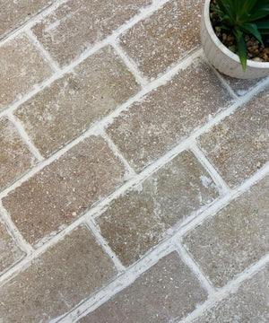 Dijon Limestone Honed Tumbled Cobbles - 200x100x40mm